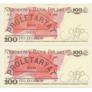 100 złotych 1986 TB 28... i 100 zł 1988 TB 29... (2szt)