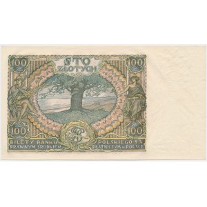 100 złotych 1932 - dwie kreski w znaku wodnym