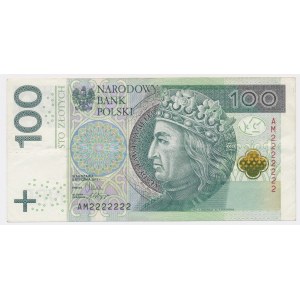 100 złotych 2012 - AM 2222222