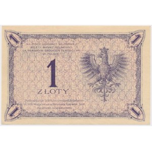 1 złoty 1919 - S.8 B - seria jednocyfrowa