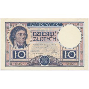 10 złotych 1924 - III EM. A - rzadkość