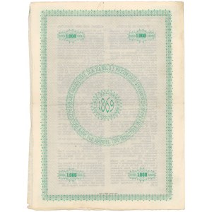 Kraków, Bank galicyjski, List zastawny 1.000 koron 1912