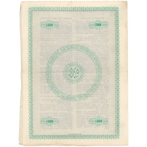 Kraków, Bank galicyjski, List zastawny 1.000 koron 1912