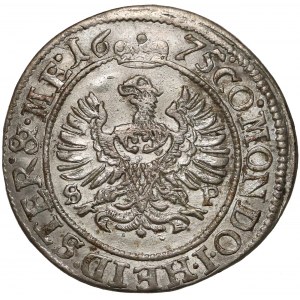 Śląsk, Ks. Oleśnickie, Sylwiusz Fryderyk, 3 krajcary 1675 SP, Oleśnica