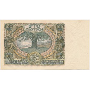 100 złotych 1932 - Ser.AN - dwie kreski w znaku wodnym
