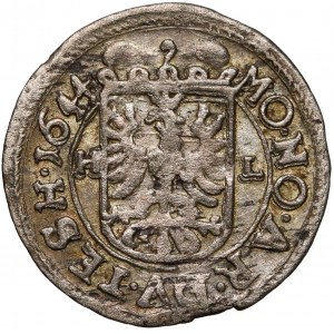 Śląsk, Ferdynand III, 1 krajcar 1644 HL, Cieszyn - rzadki
