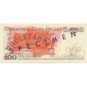 100 złotych 1975 - WZÓR - A 0000000 - No.0146