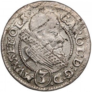 Śląsk, Karol II, 3 krajcary 1614 VBS, Oleśnica