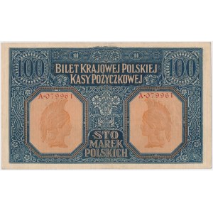 Jenerał 100 mkp 1916 - numeracja 6-cyfrowa