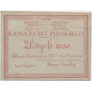 Bank Polski - koperta na 100 sztuk 10 złotych 1824