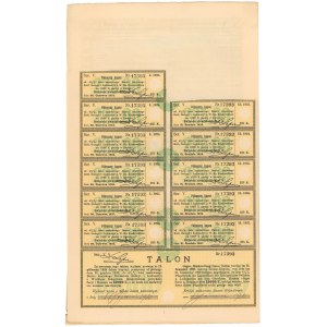 Lwów, Bank krajowy, List zastawny na 10.000 kr 1921