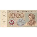 DRUK PRÓBNY Miasta Polskie 1.000 złotych 1965 - duży format, znak wodny i powtórzony nominał