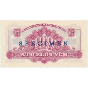 100 złotych 1944 ...owe - nadruk SPECIMEN / 25 lat NBP