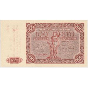 100 złotych 1947 - nadruk 120 lat WTN