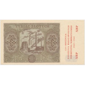1.000 złotych 1947 - nadruk 120 lat WTN