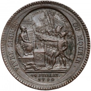 Francja, Medal (5 sols) Monneron Freres 1792