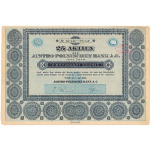 Bank Austro-Polski, 400 koron 1922