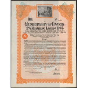 Gdańsk, Pożyczka Miejska 100 funtów 1925