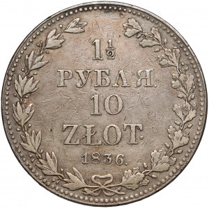 1-1/2 rubla = 10 złotych 1836 MW, Warszawa