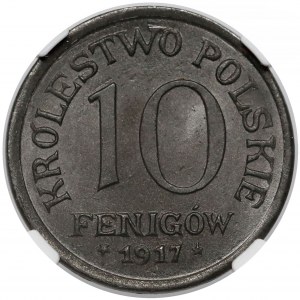 Królestwo Polskie, 10 fenigów 1917