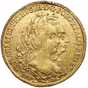 Brazylia / Portugalia, Maria I i Pedro III, 4 escudo (peca) 1782