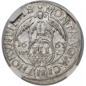 Jan II Kazimierz, Ort Toruń 1663 HDL - MONTA - rzadkość