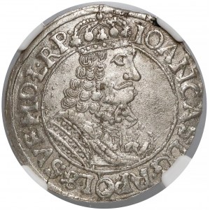 Jan II Kazimierz, Ort Toruń 1663 HD-L - barzdo ładny