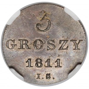 Księstwo Warszawskie, 5 groszy 1811 IS