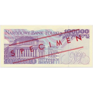 100.000 złotych 1993 - WZÓR - A 0000000 - No.0369