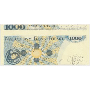 BŁĘDODRUK 1.000 złotych 1982 - błąd cięcia