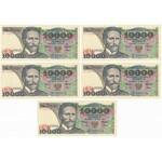 5.000 i 10.000 złotych 1986-88 - zestaw (10szt)