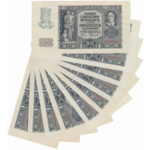 20 złotych 1940 - H - zestaw (10szt)