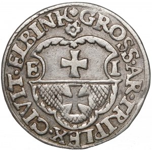 Zygmunt I Stary, Trojak Elbląg 1537 - rzadki rok 