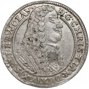 Śląsk, Chrystian wołowski, 15 krajcarów 1664, Brzeg - B.ŁADNY