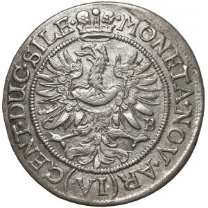 Śląsk, Ludwika Regentka, 6 krajcarów 1673 CB, Brzeg