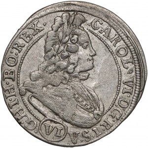 Śląsk, Karol VI, 6 krajcarów 1713, Wrocław 