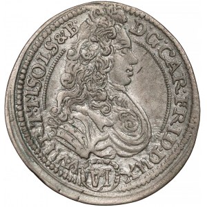 Śląsk, Ks. Oleśnickie, Karol Fryderyk, 6 krajcarów 1713 CVL, Oleśnica