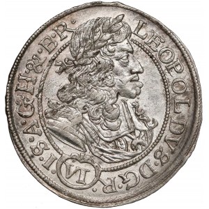 Śląsk, Leopold I, 6 krajcarów 1687 SHS, Wrocław