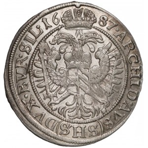 Śląsk, Leopold I, 6 krajcarów 1687 SHS, Wrocław