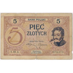 5 złotych 1919 - S.89 A 