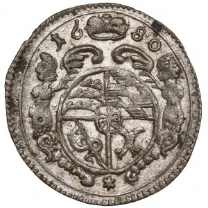 Śląsk, Ks. Oleśnickie, Chrystian Ulryk, Grosik 1680, Oleśnica