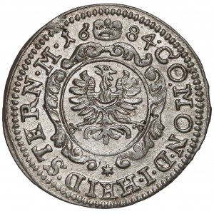 Śląsk, Ks. Oleśnickie, Chrystian Ulryk, 1 krajcar 1684, Oleśnica