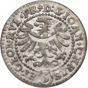 Śląsk, Jan Krystian i Jerzy Rudolf, 3 krajcary 1605, Złoty Stok - (Z4) - piękne