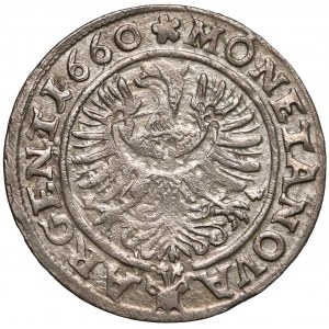 Śląsk, Jerzy III brzeski, 3 krajcary 1660 EW, Brzeg - SIL.LI