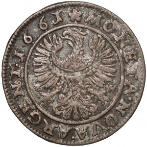 Śląsk, Ludwik IV legnicki, 3 krajcary 1661 EW, Brzeg - uproszczona szata