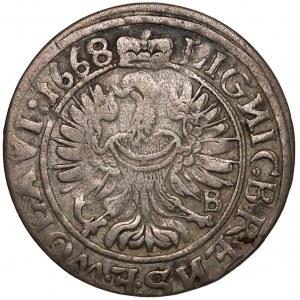 Śląsk, Chrystian wołowski, 3 krajcary 1668 CB, Brzeg - data NIErozdzielona