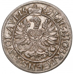 Śląsk, Chrystian wołowski, 3 krajcary 1669 CB, Brzeg - SIL / WOLAVI