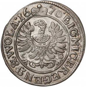 Śląsk, Chrystian wołowski, 3 krajcary 1670 CB, Brzeg - trójkropek