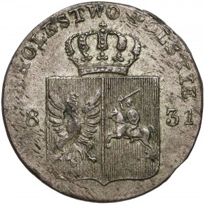 Powstanie Listopadowe, 10 groszy 1831 KG - zgięte