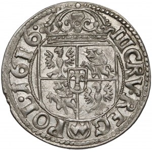 Zygmunt III Waza, 3 krucierze Kraków 1616 - b.ładne